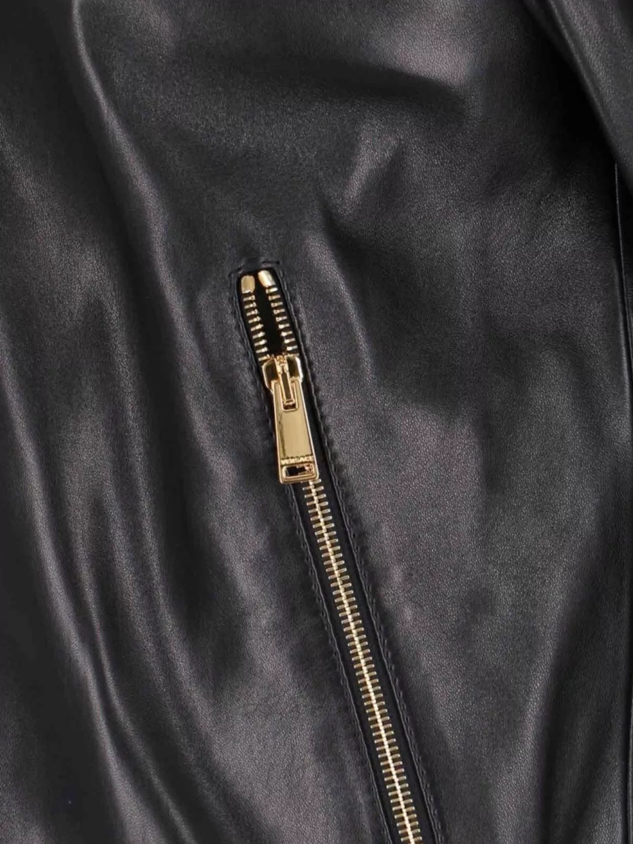 Versace Jacket High Collar Elastic Cuffs