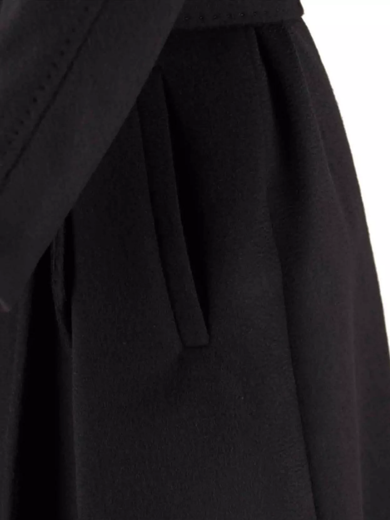 Max Mara Waist Belted Long Length Lapels Pockets
