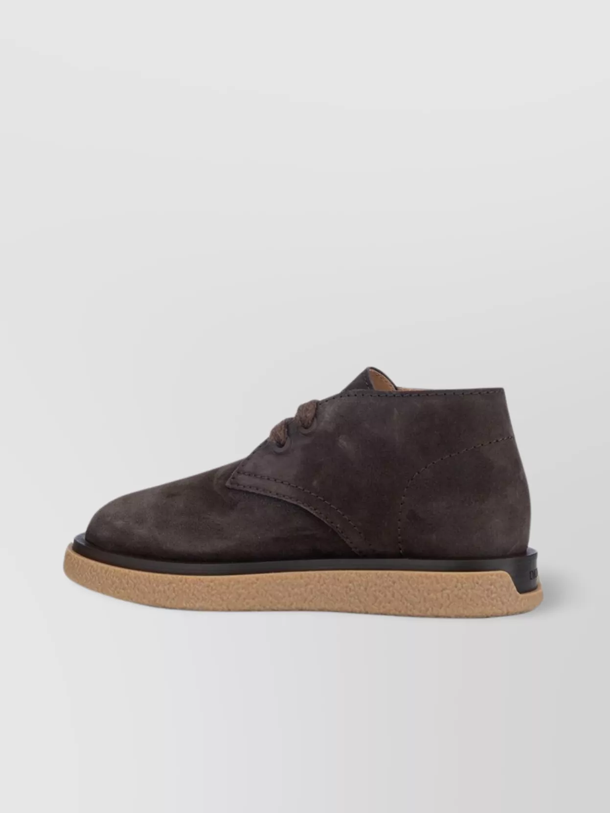 Christian Dior Round Toe Suede Finish Rubber Sole Boots