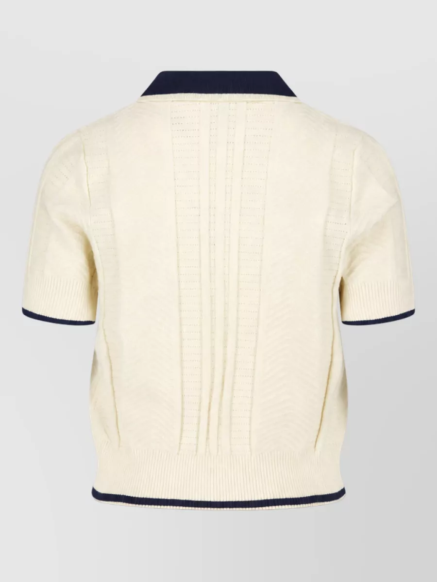 Adidas Short Sleeve Knitted Top