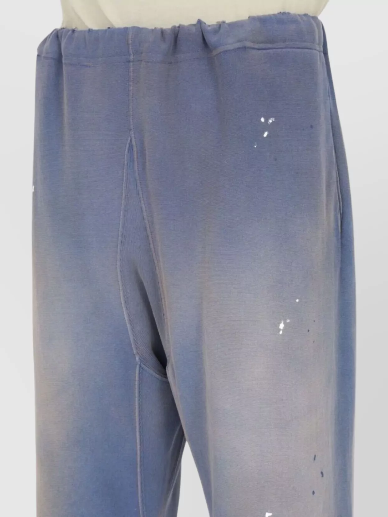 Maison Margiela Wide Leg Trousers With Raw Hem And Slits