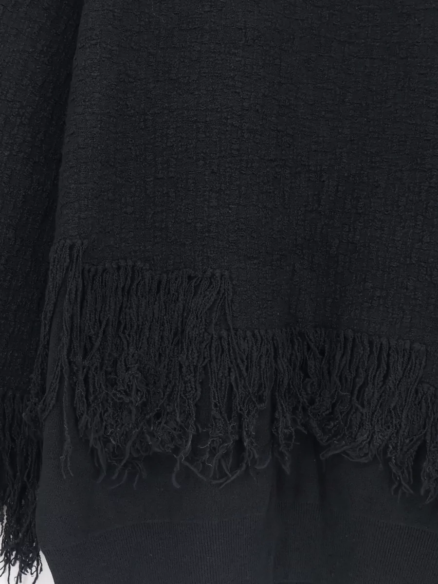 Y-3 Wool Fringed Loose-Fit Sweatshirt