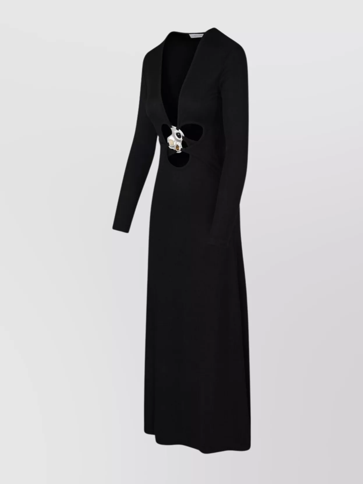 Christopher Esber Stone Trio V-Neck Cut-Out Dress