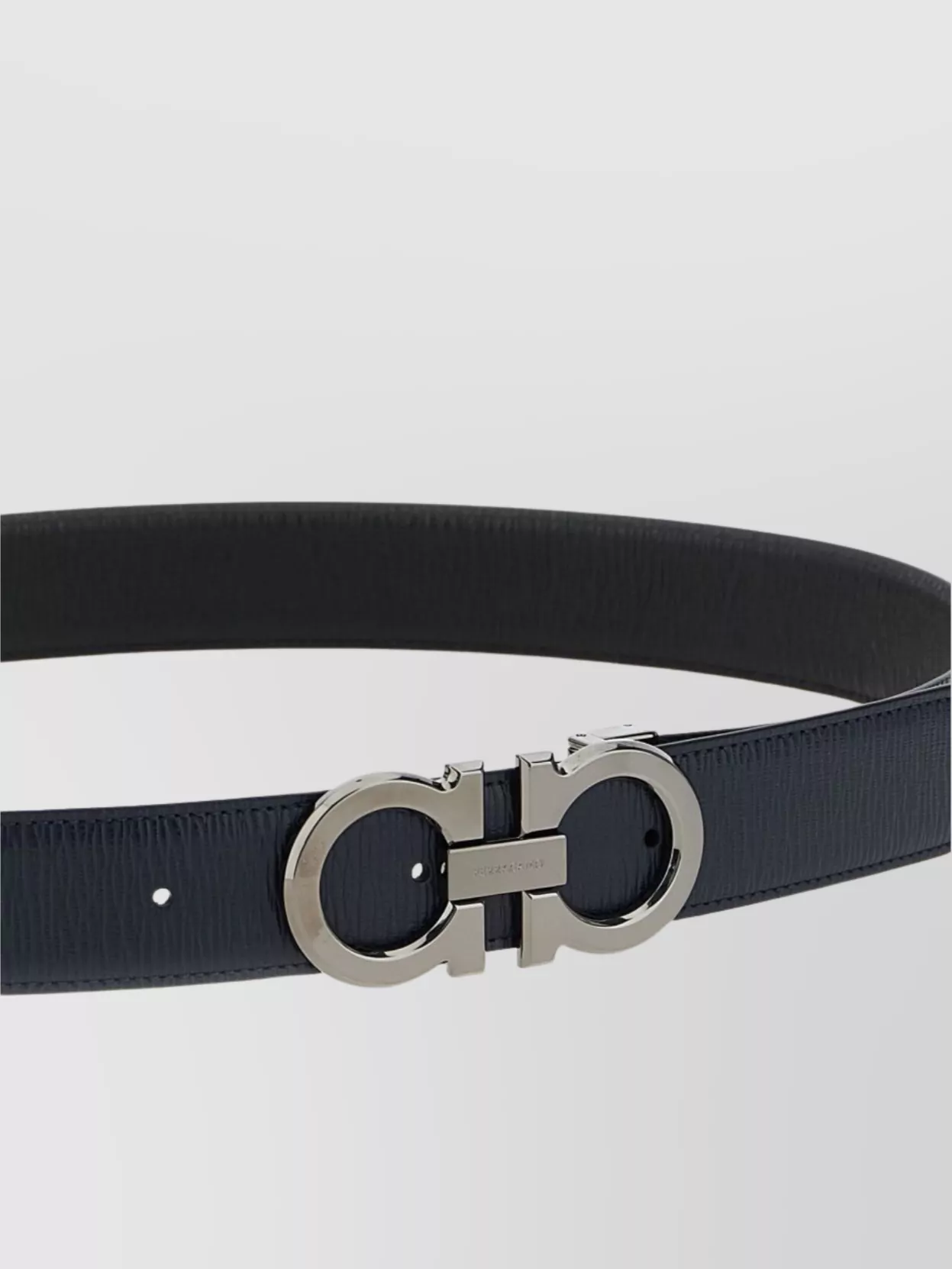 Ferragamo Reversible Belt With Adjustable Length And Metal Buckle