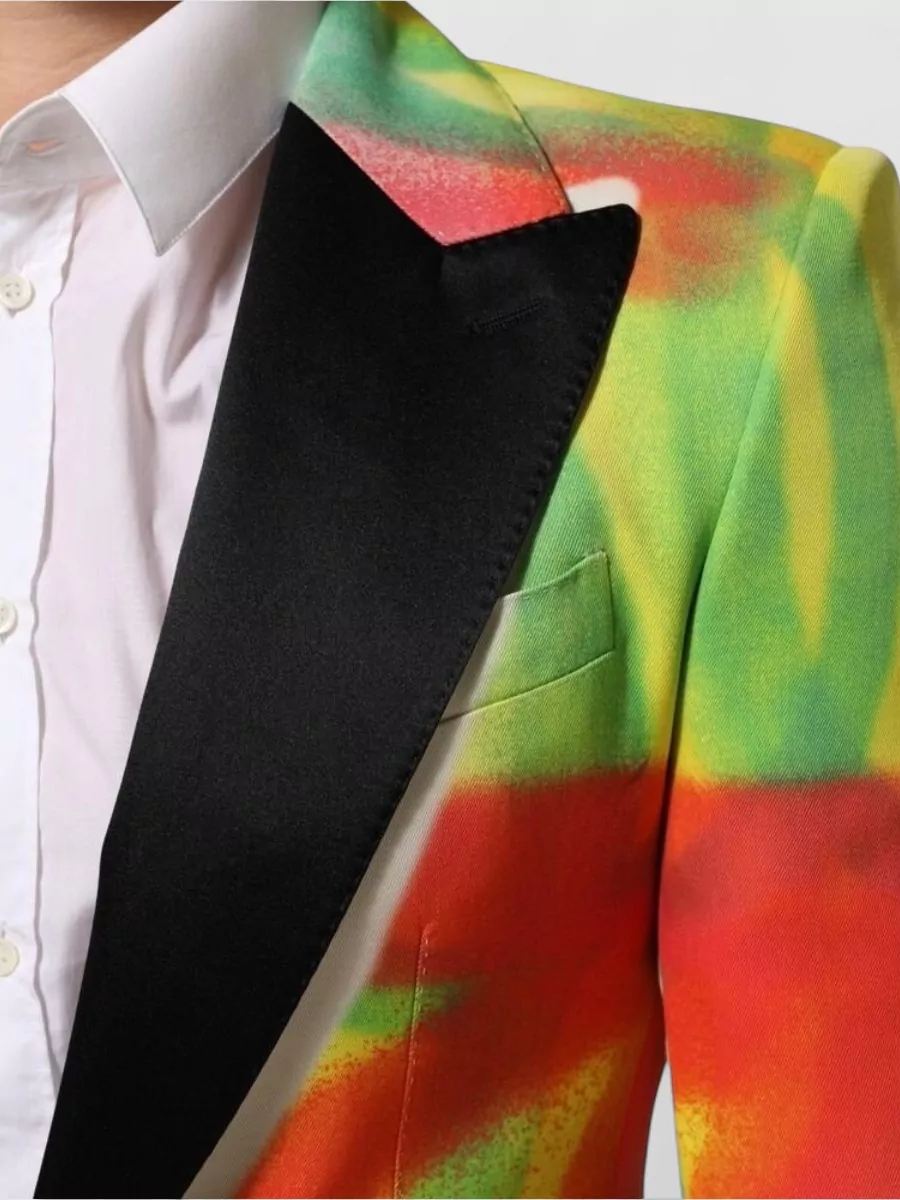 Dolce&Gabbana Silk Blend Single-Breasted Blazer