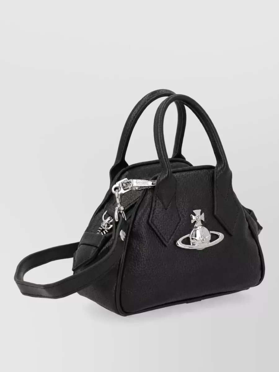 Vivienne Westwood Yasmine Mini Bag Textured Top Handles Strap