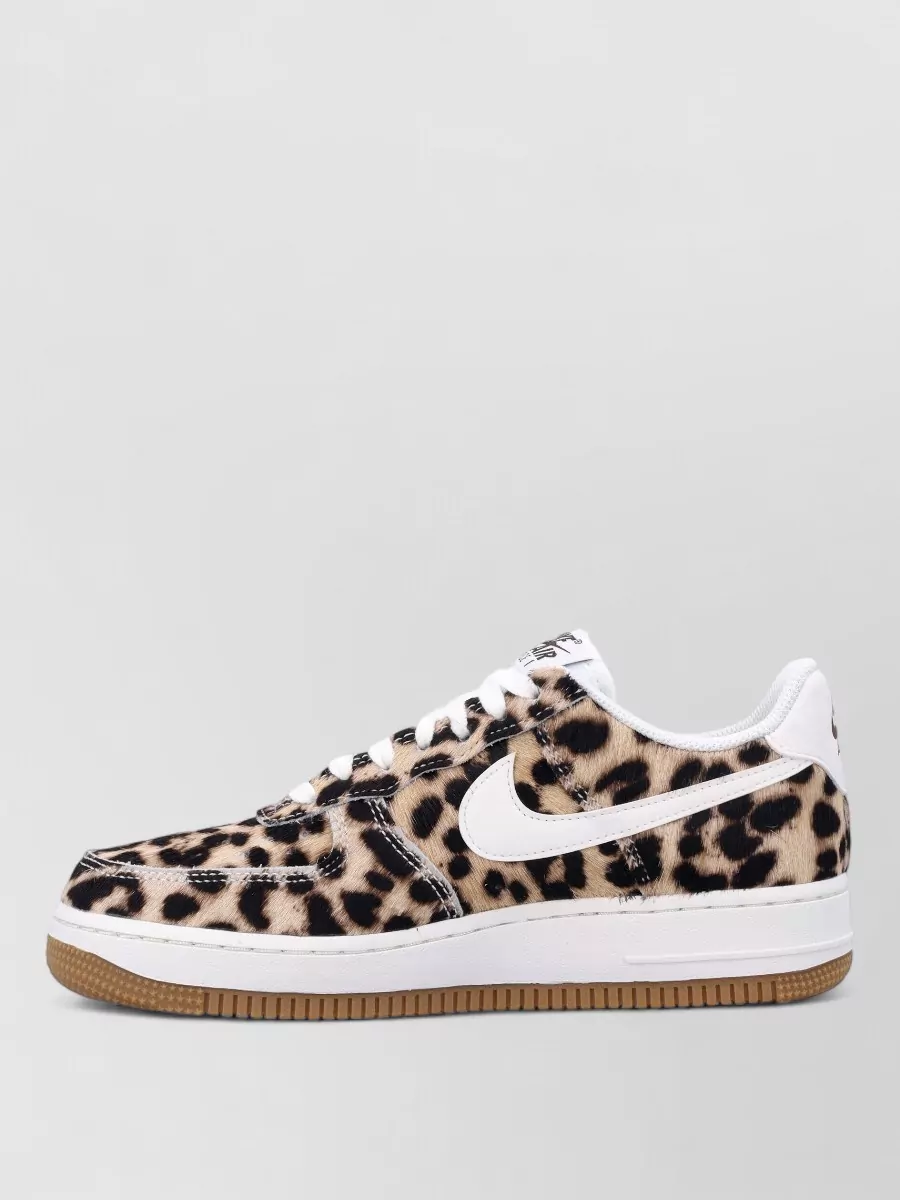 Nike Leopard-Print Pony Hair Leather Low-Top Sneakers