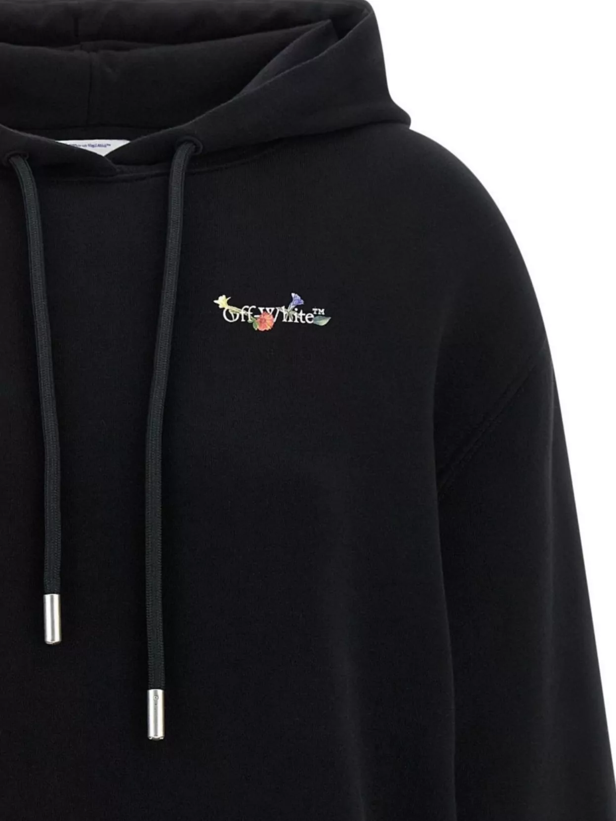 Off-White Hoodie With Graphic Back Design