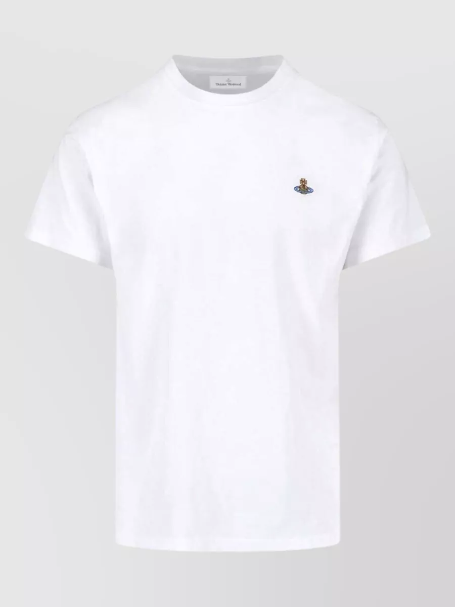Vivienne Westwood cotton logo-embroidered short-sleeve t-shirt