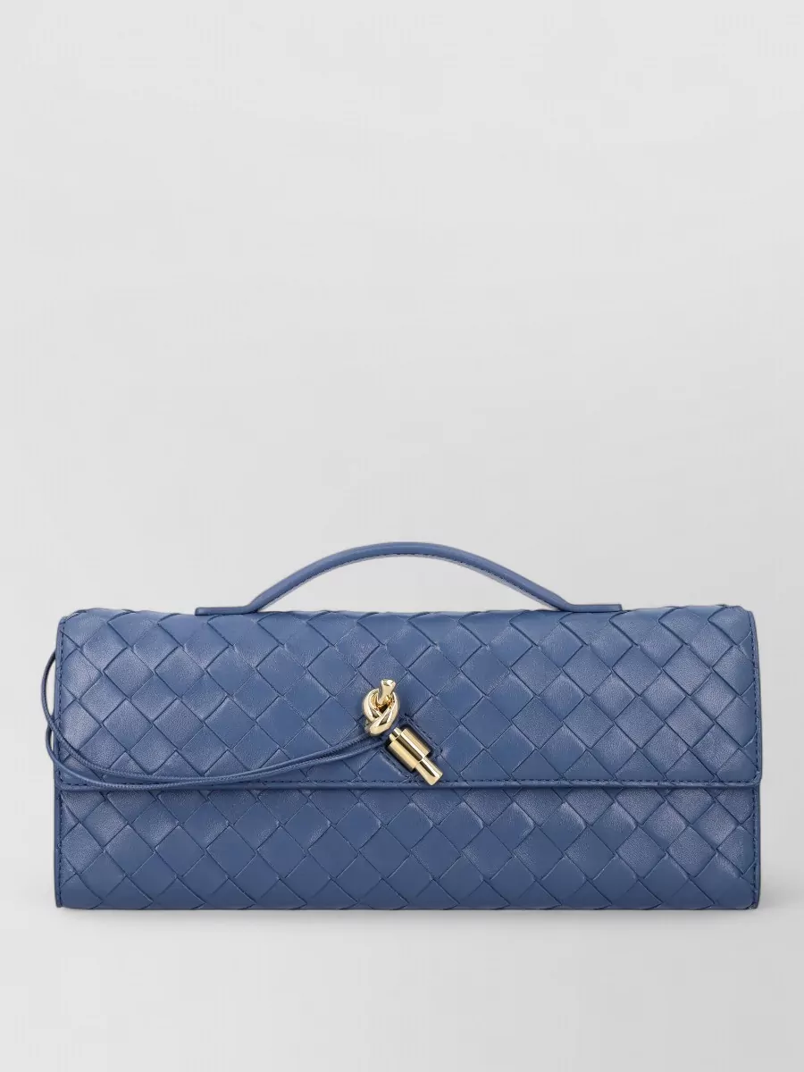 Bottega Veneta andiamo lamb leather clutch bag