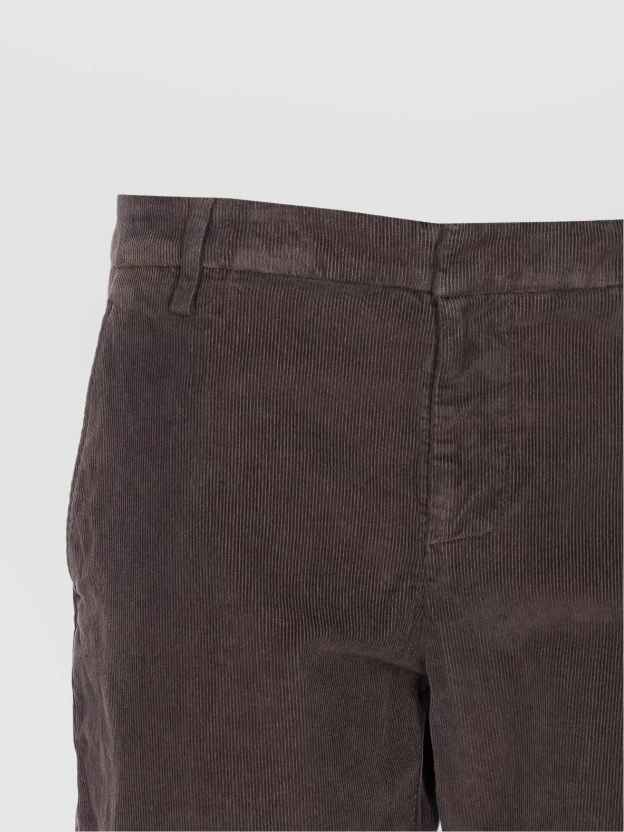 Dondup Velvet Effect Trousers Rolled Cuffs