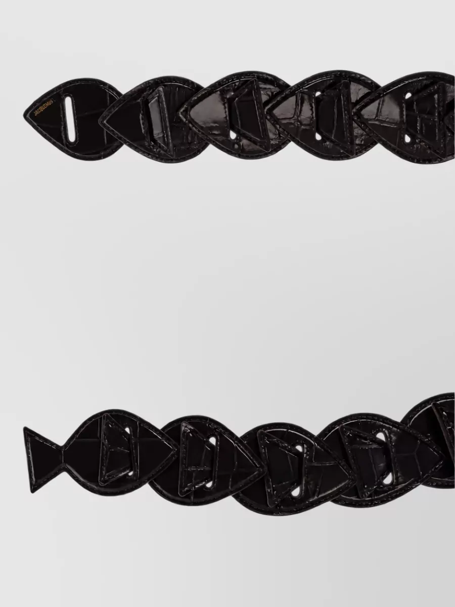 Jacquemus Calf Leather Fish-Link Belt