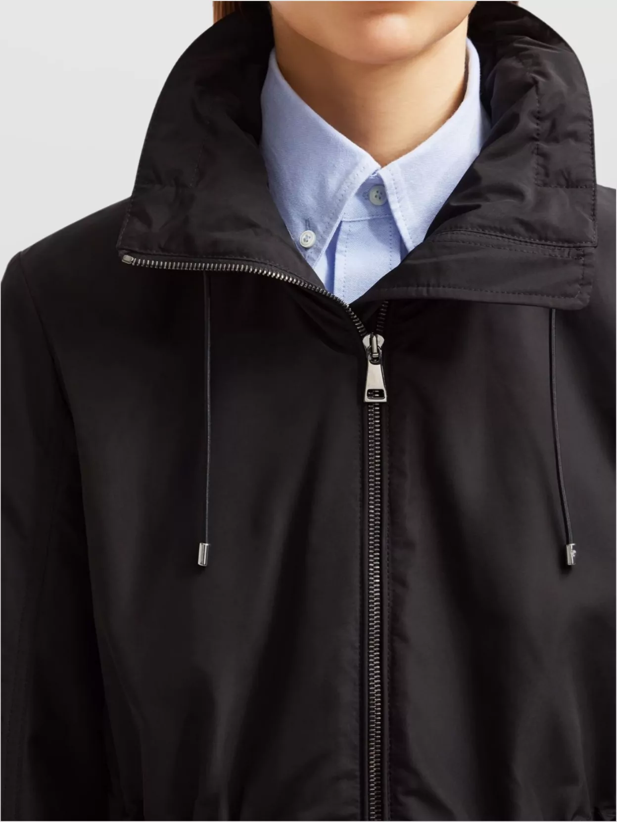 Shop Moncler Enet Technical Twill Parka With Adjustable Hood