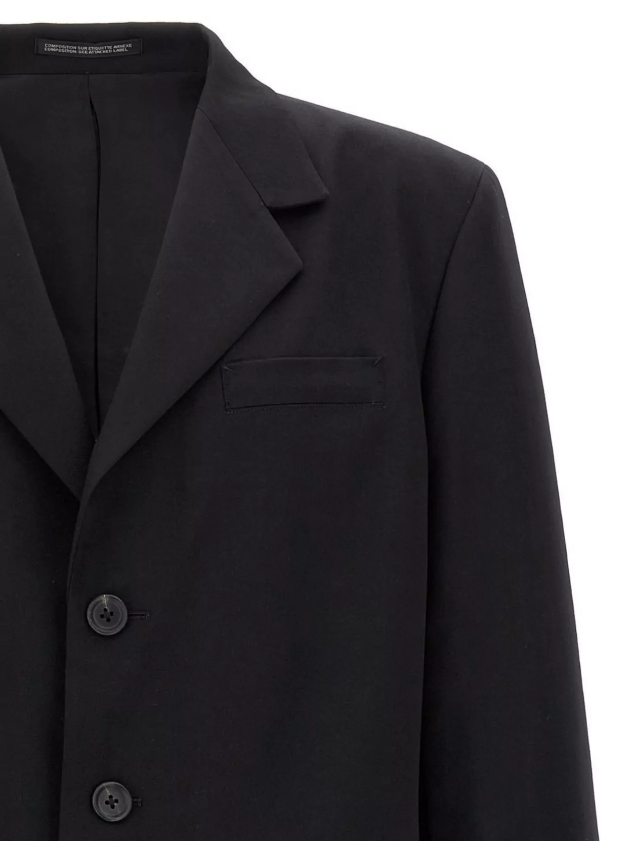 Yohji Yamamoto Single-breasted Blazer With Back Opening