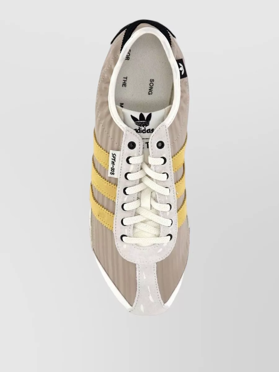 Adidas Leather Paneled Low-Top Sneakers