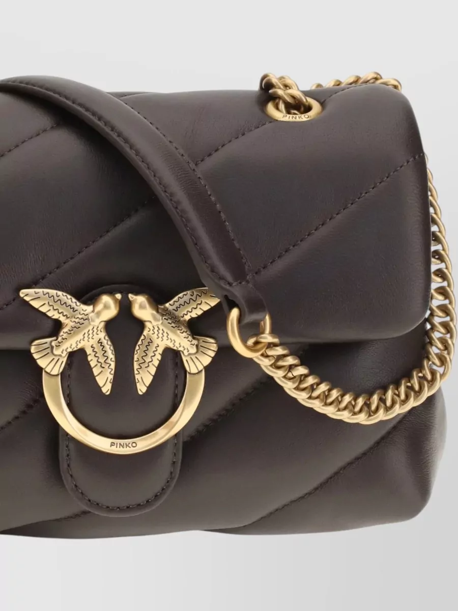 Pinko Love Bag Puff Mini Leather Shoulder Bag
