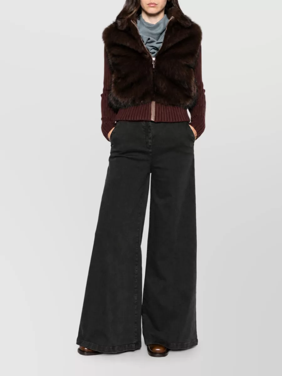 Via Masini 80 Straight-Leg Denim Trousers