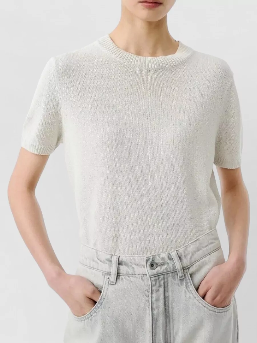 Studio Nicholson Short-Sleeve Knitted Top