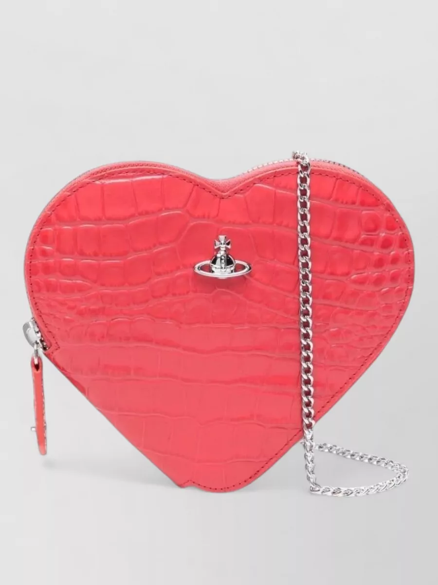 Vivienne Westwood new heart calf leather cross-body bag
