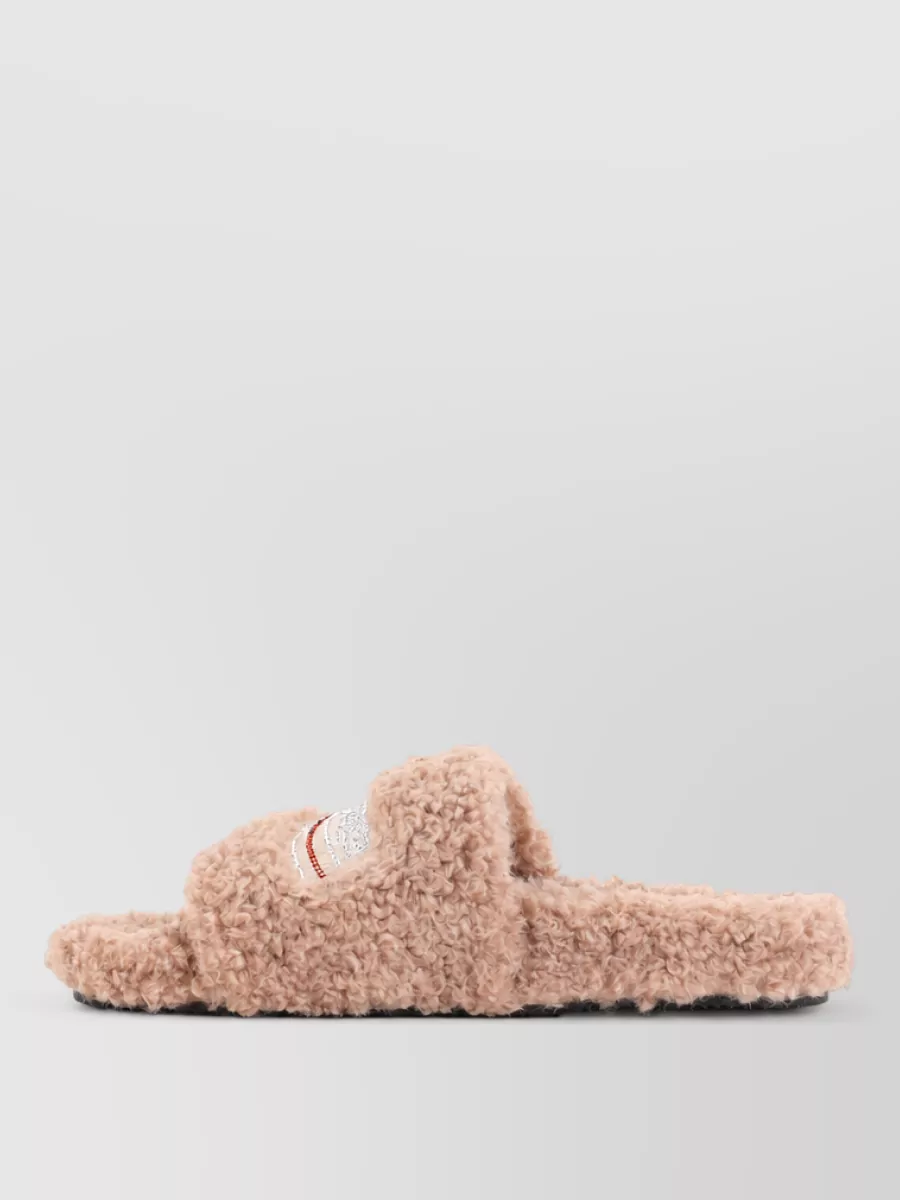 Balenciaga Faux Fur Slide Slippers