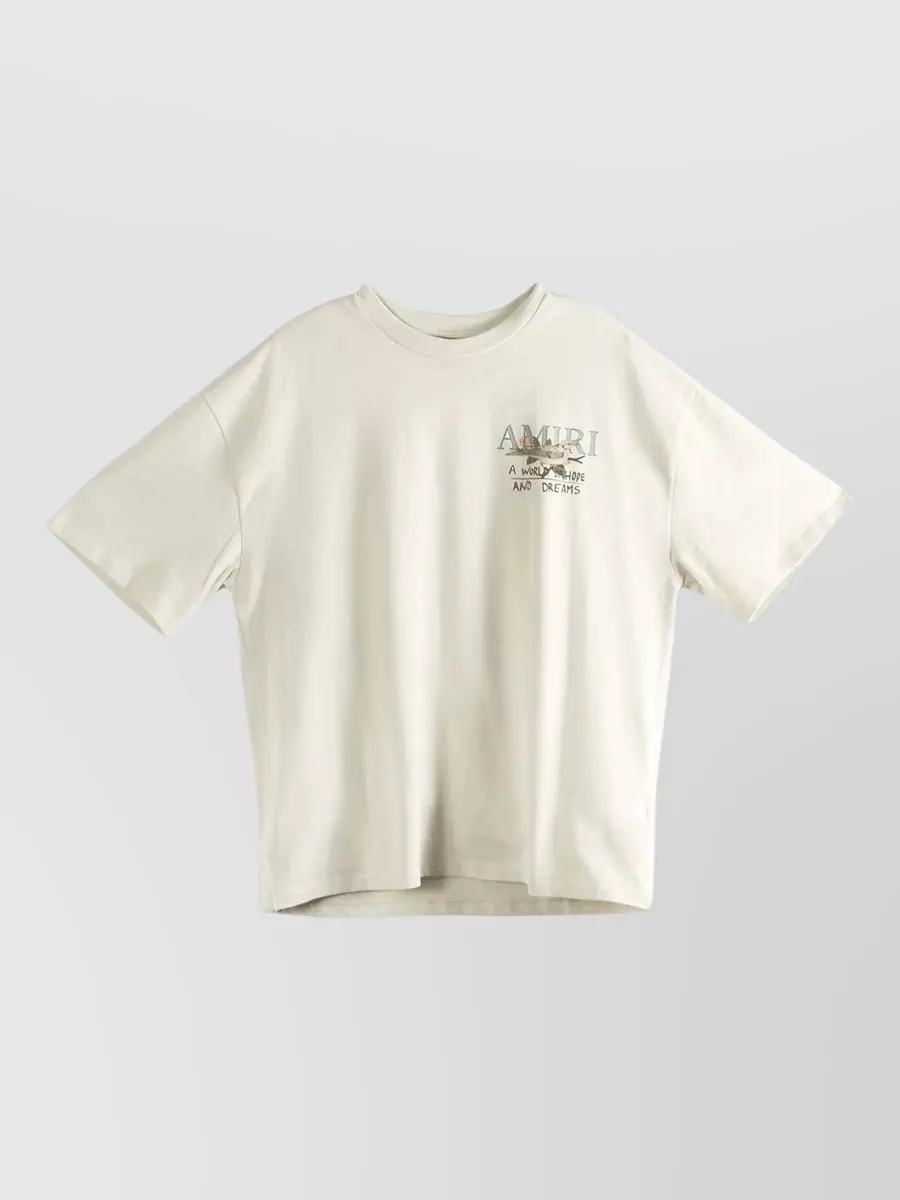 Amiri printed cotton crew neck t-shirt