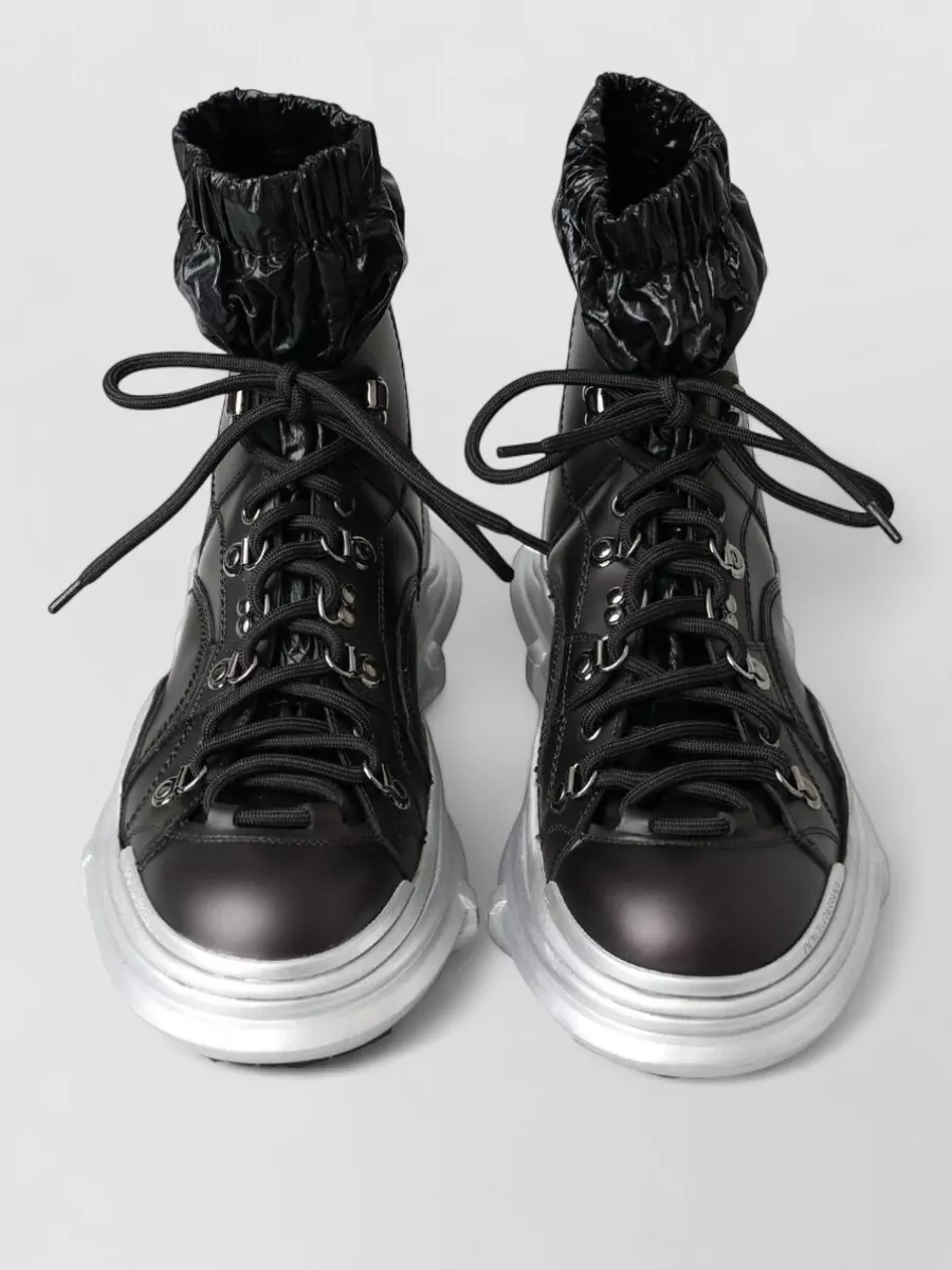 Dolce&Gabbana leather high-top boots
