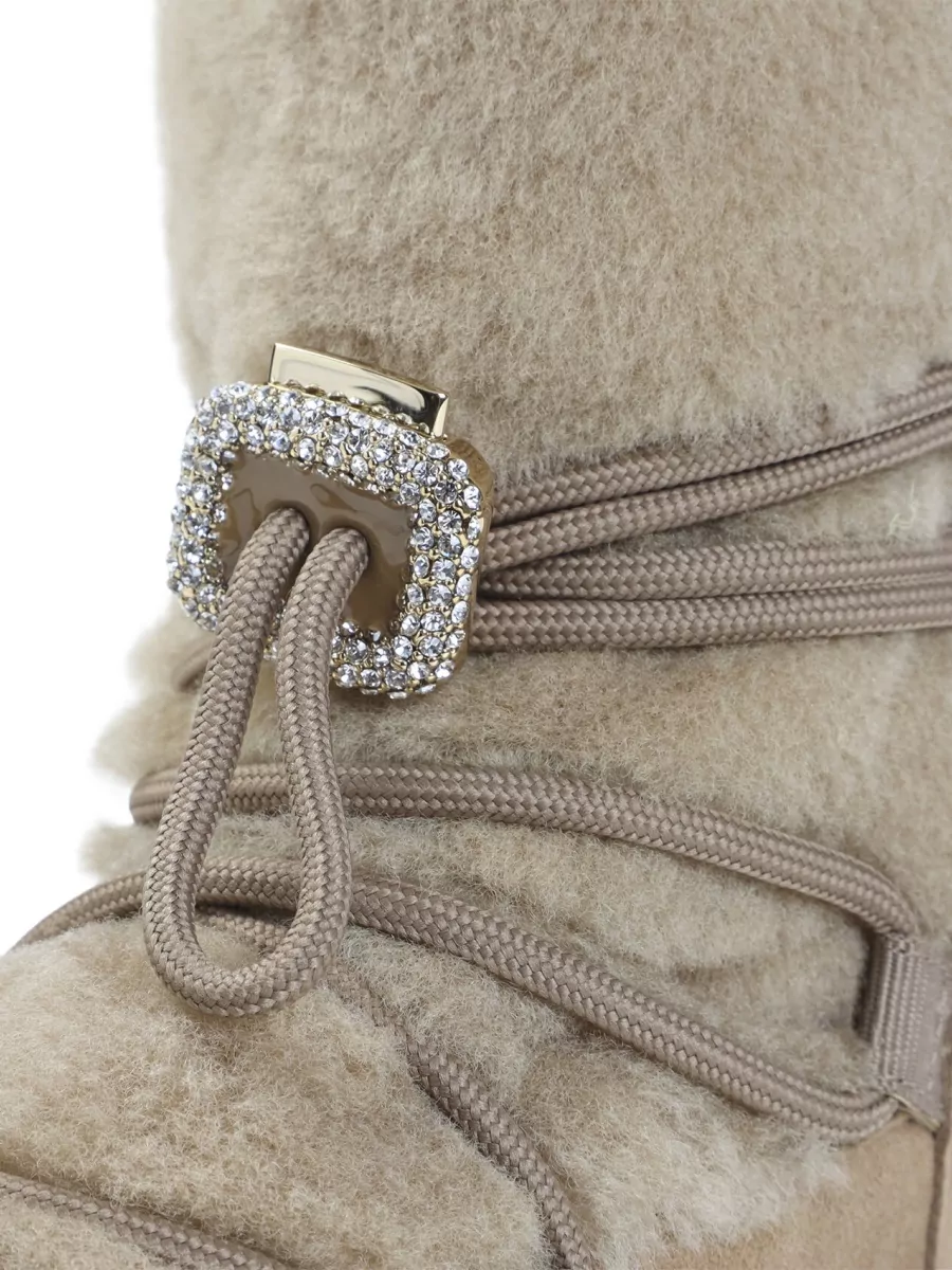 Roger Vivier Suede Leather Crystal-Embellished High-Top Sneakers