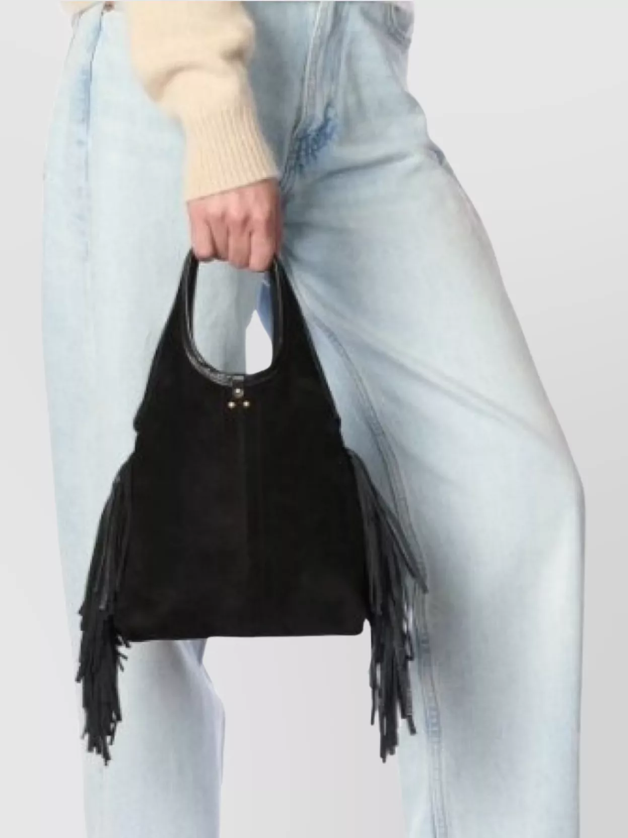 Jérôme Dreyfuss Shoulder Bag Paco S With Dual Handles In Black