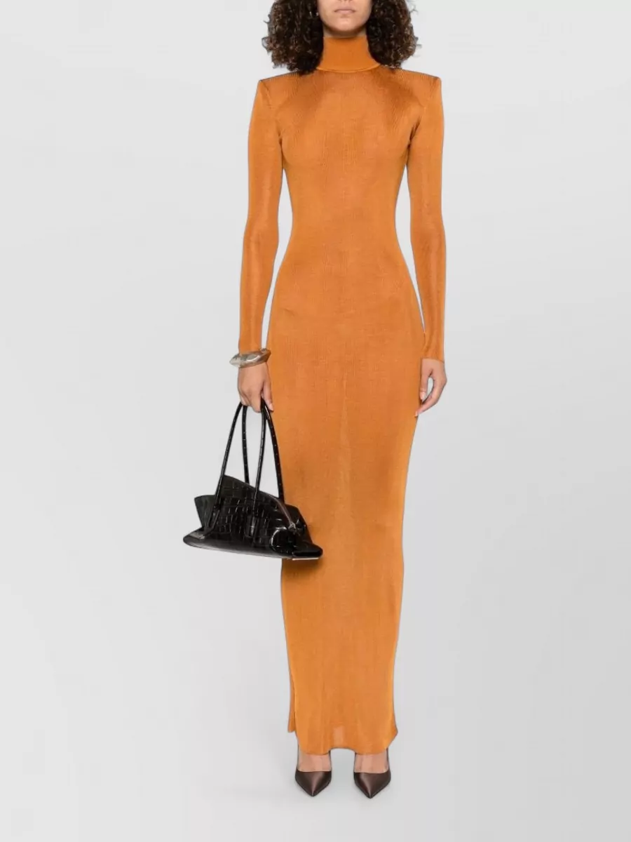 Self-Portrait viscose strapless maxi dress