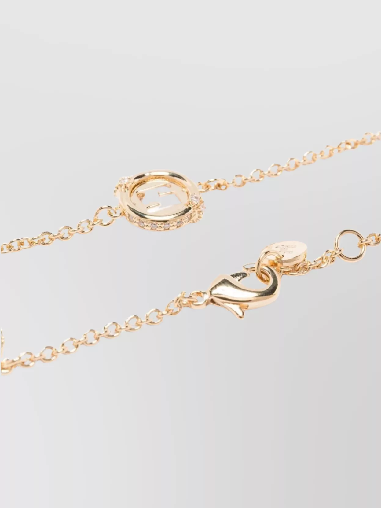 Fendi Chain Bracelet With Circular Charm Design