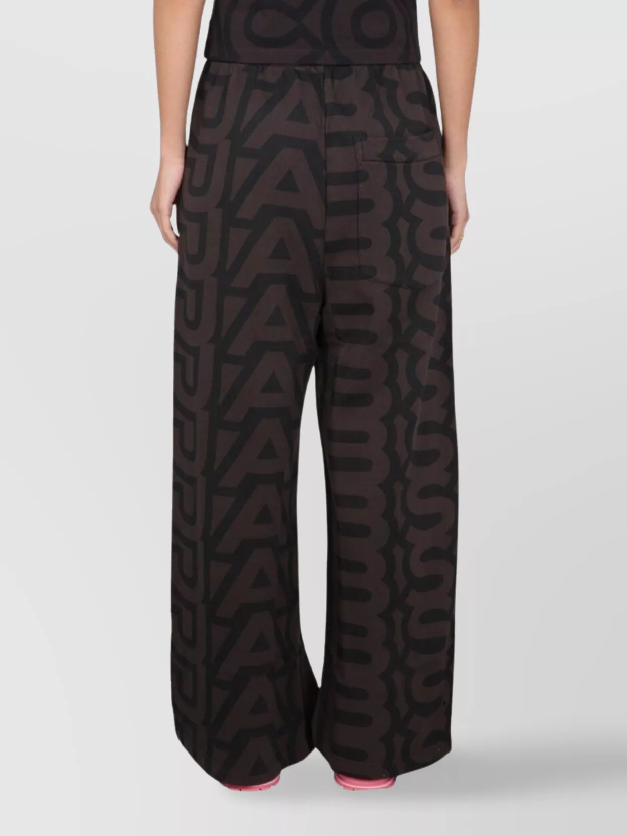 Marc Jacobs Elastic Waistband Graphic Pattern Wide Leg Pants