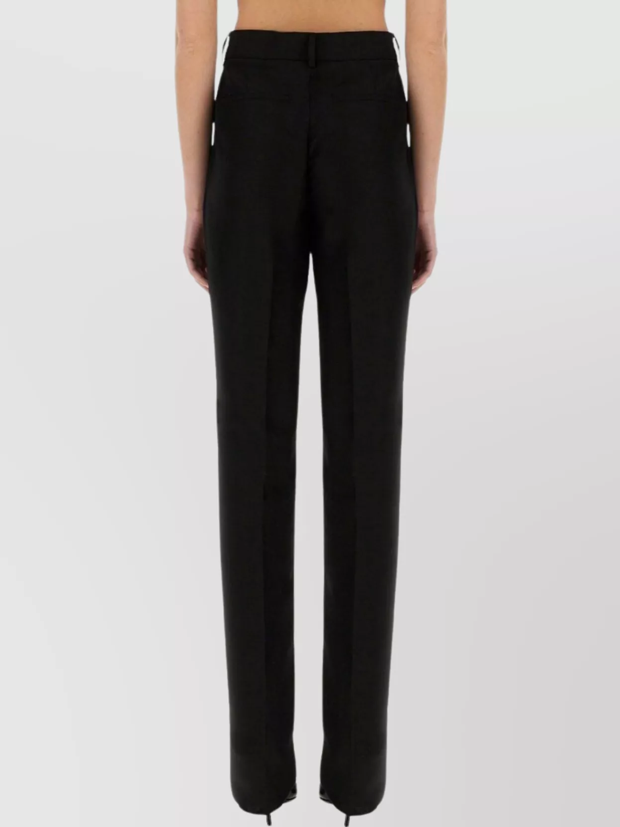 Sportmax Straight Fit Trousers Featuring Pockets