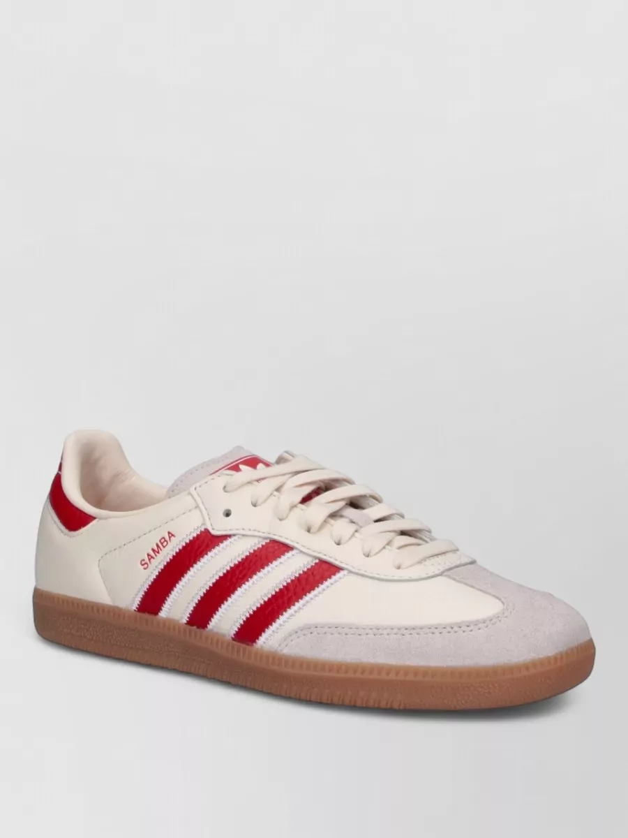 Adidas leather low-top lace-up shoes