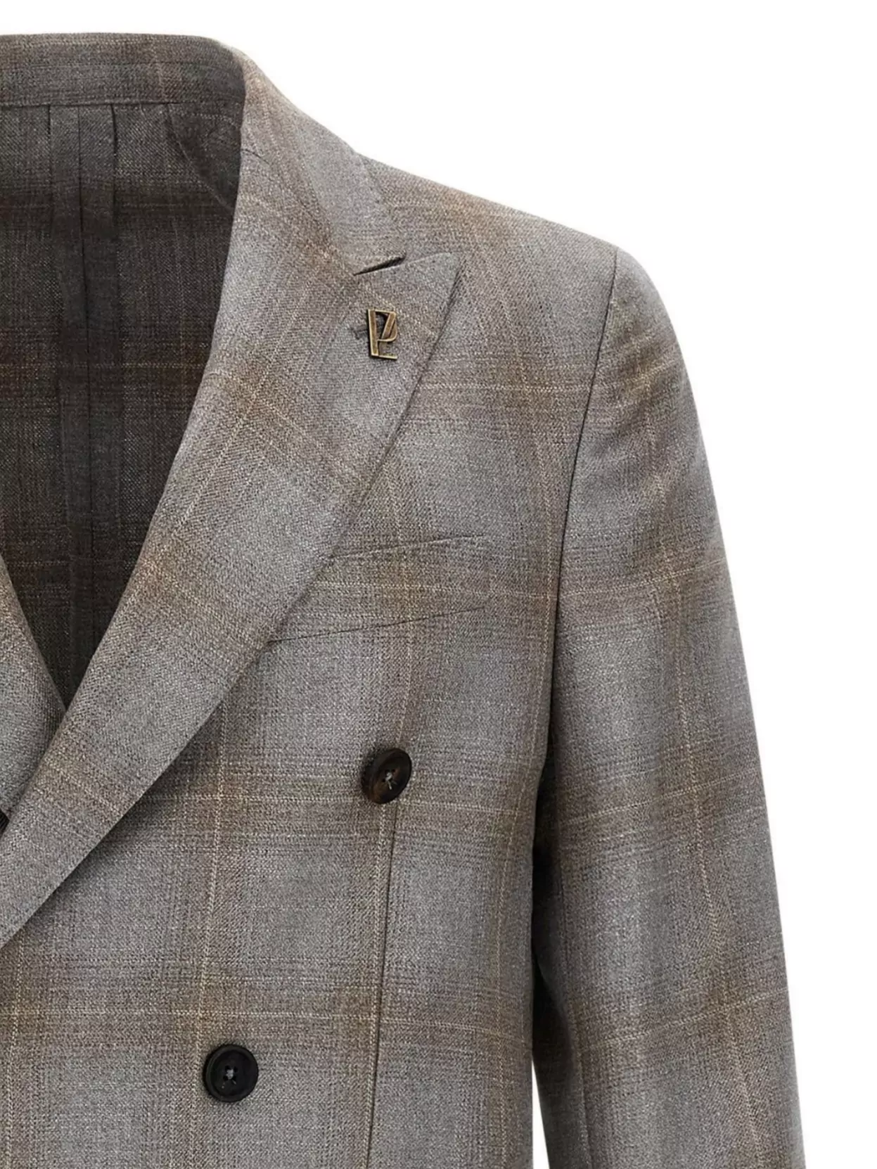 Pal Zileri Double-Breasted Blazer Featuring Notch Lapel