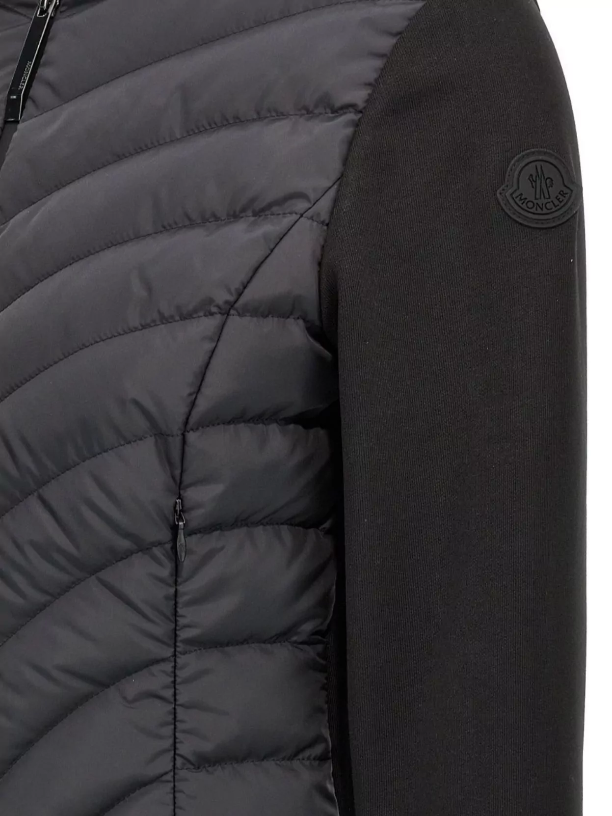 Moncler Zip-up Jacket Hooded Design Quilted Front