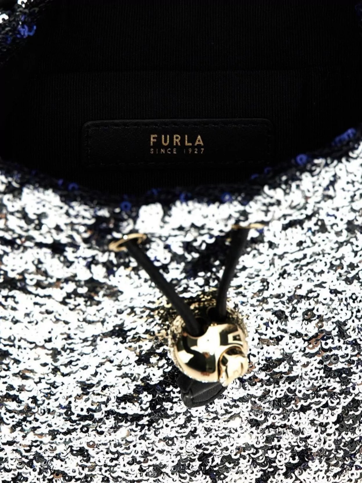 Furla Sequin Top Handle Bucket Bag
