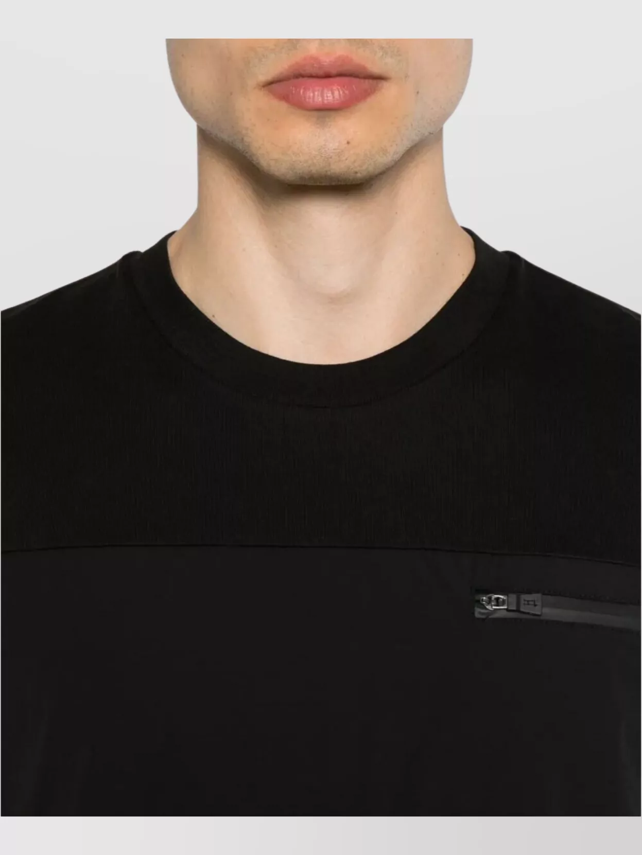 Herno Jersey And Nylon T-Shirt Maestro