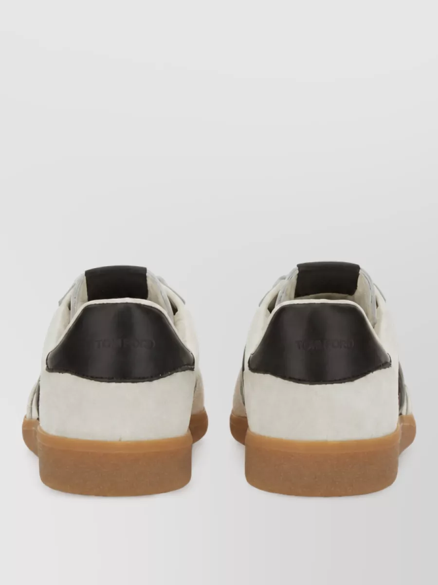 Tom Ford Leather Low-Top Sneakers