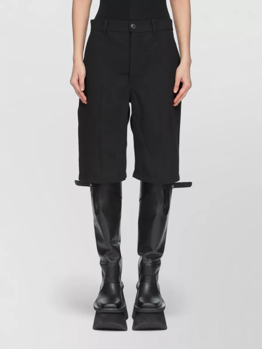 Rick Owens wool knee-length tailored shorts
