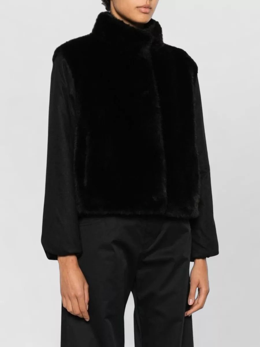 Herno Silk Cashmere Faux Fur Puffer Jacket