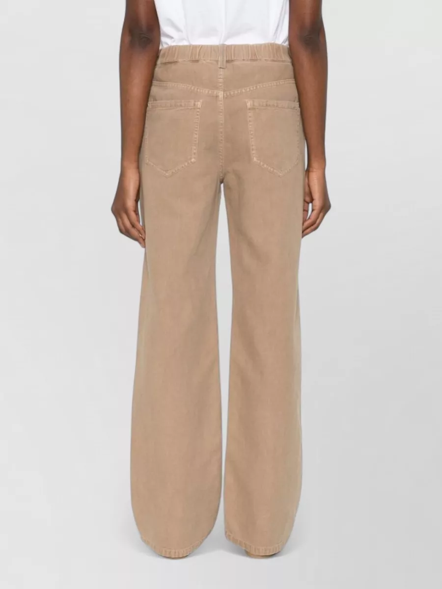 Brunello Cucinelli Cotton Linen Straight-Leg Trousers