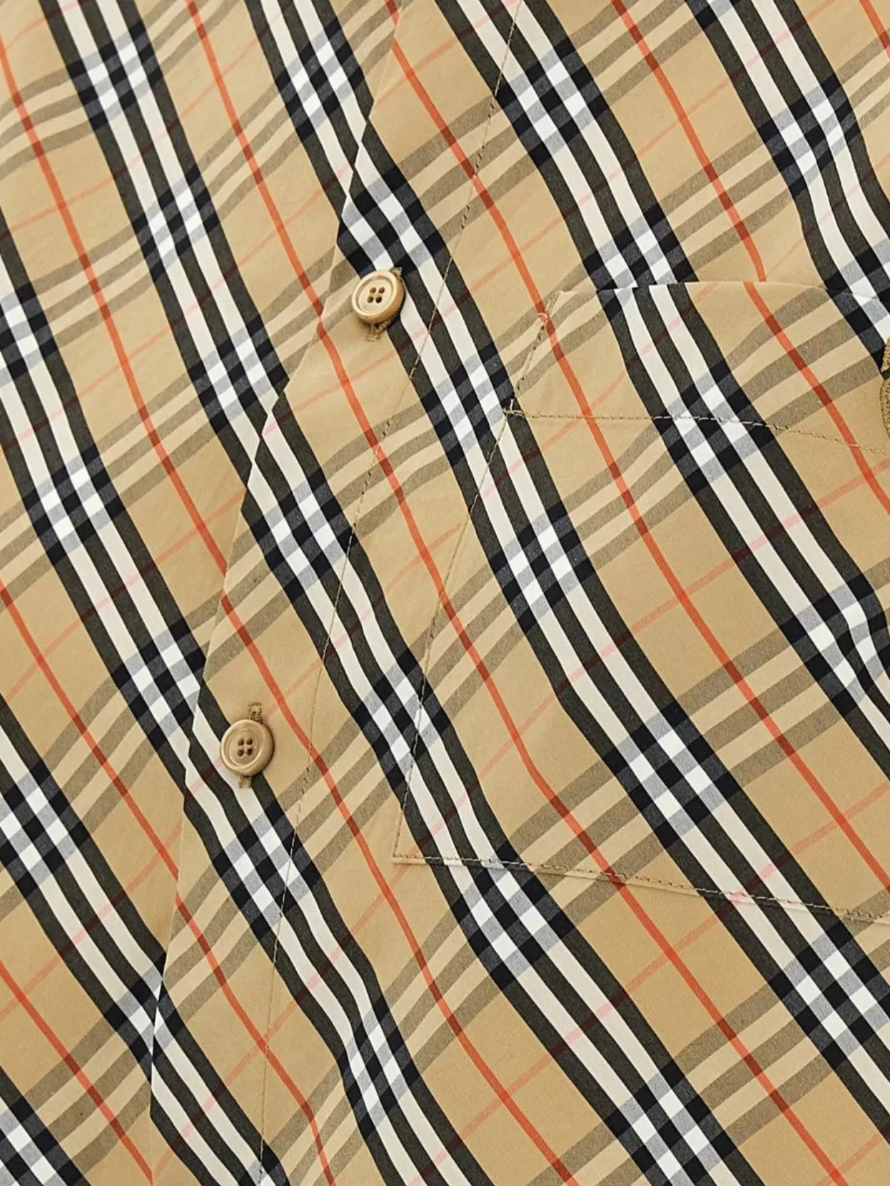 Burberry Checkered Shirt With Short Sleeves And Collar