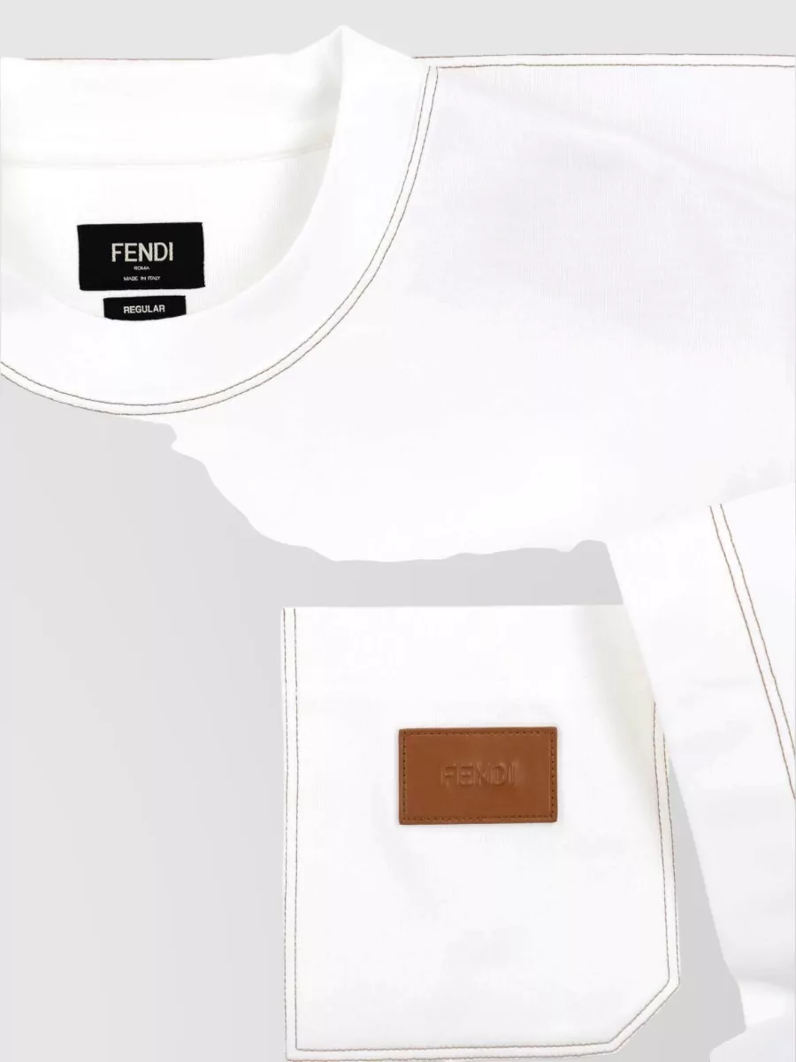 Fendi Cotton Short-Sleeve Crew-Neck T-Shirt