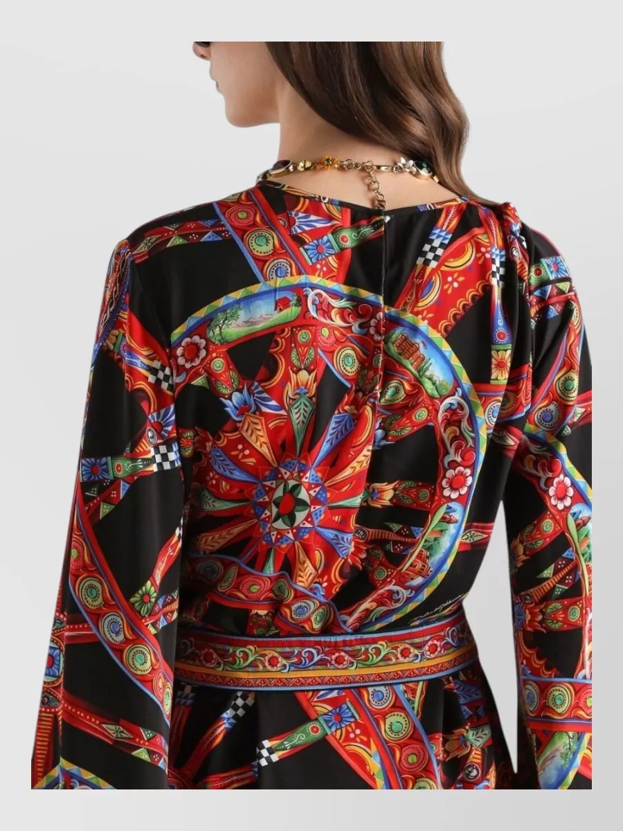 Dolce&Gabbana Silk Printed Mini Dress