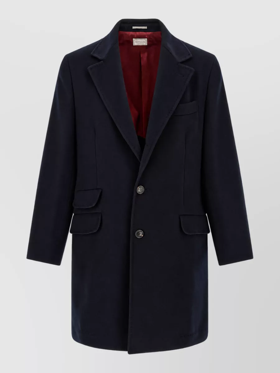 Brunello Cucinelli Virgin wool single-breasted coat