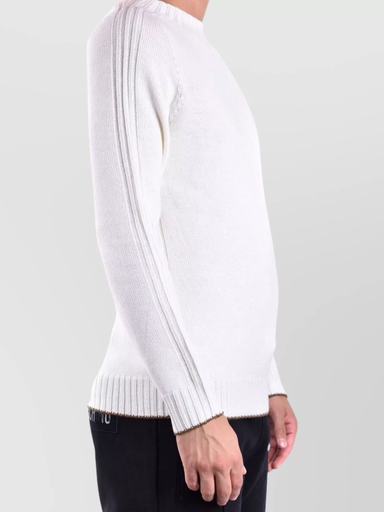 Dondup Crew Neck Knitwear Ribbed Cuffs