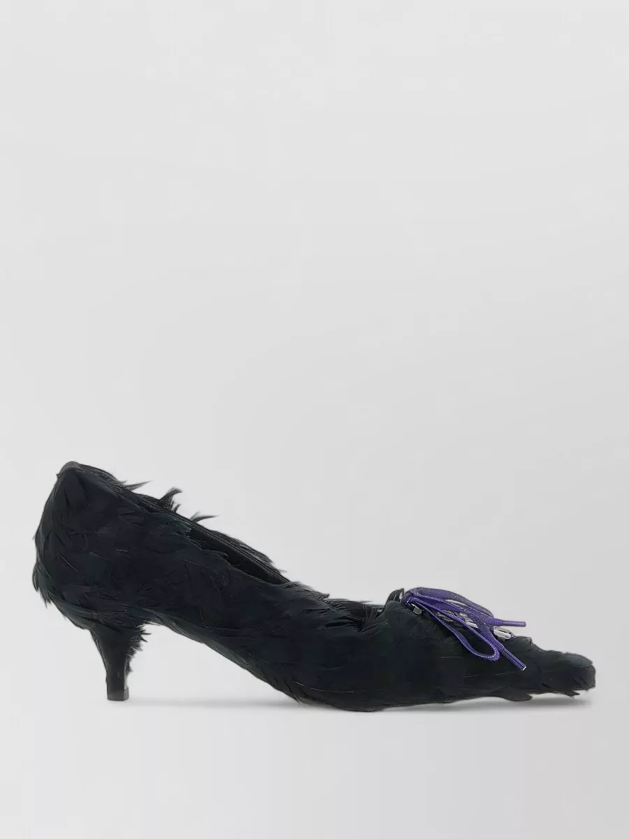 Prada Embellished Satin Pumps