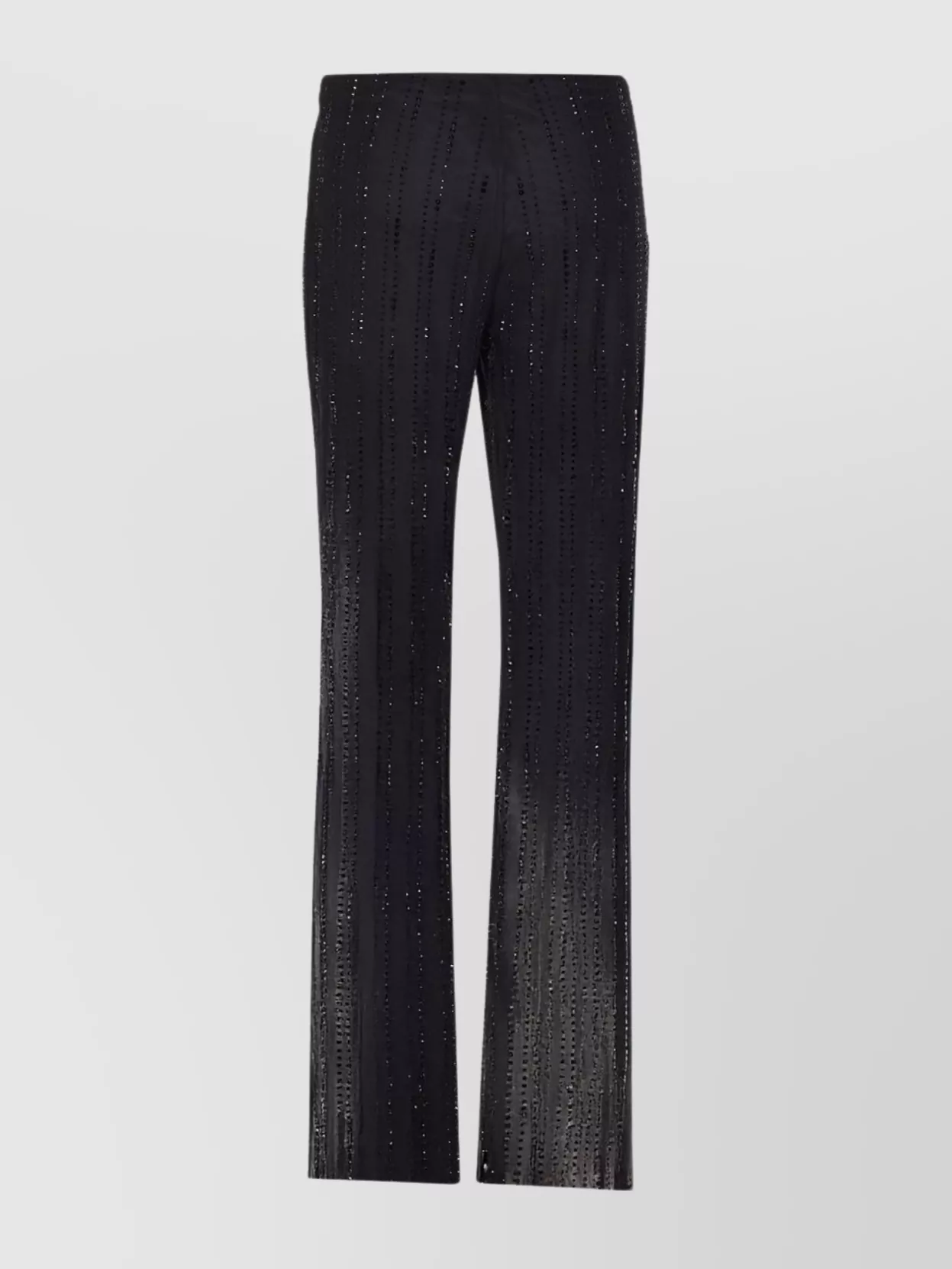 Liu •jo Strass And Sequin Detailed Trousers In Black