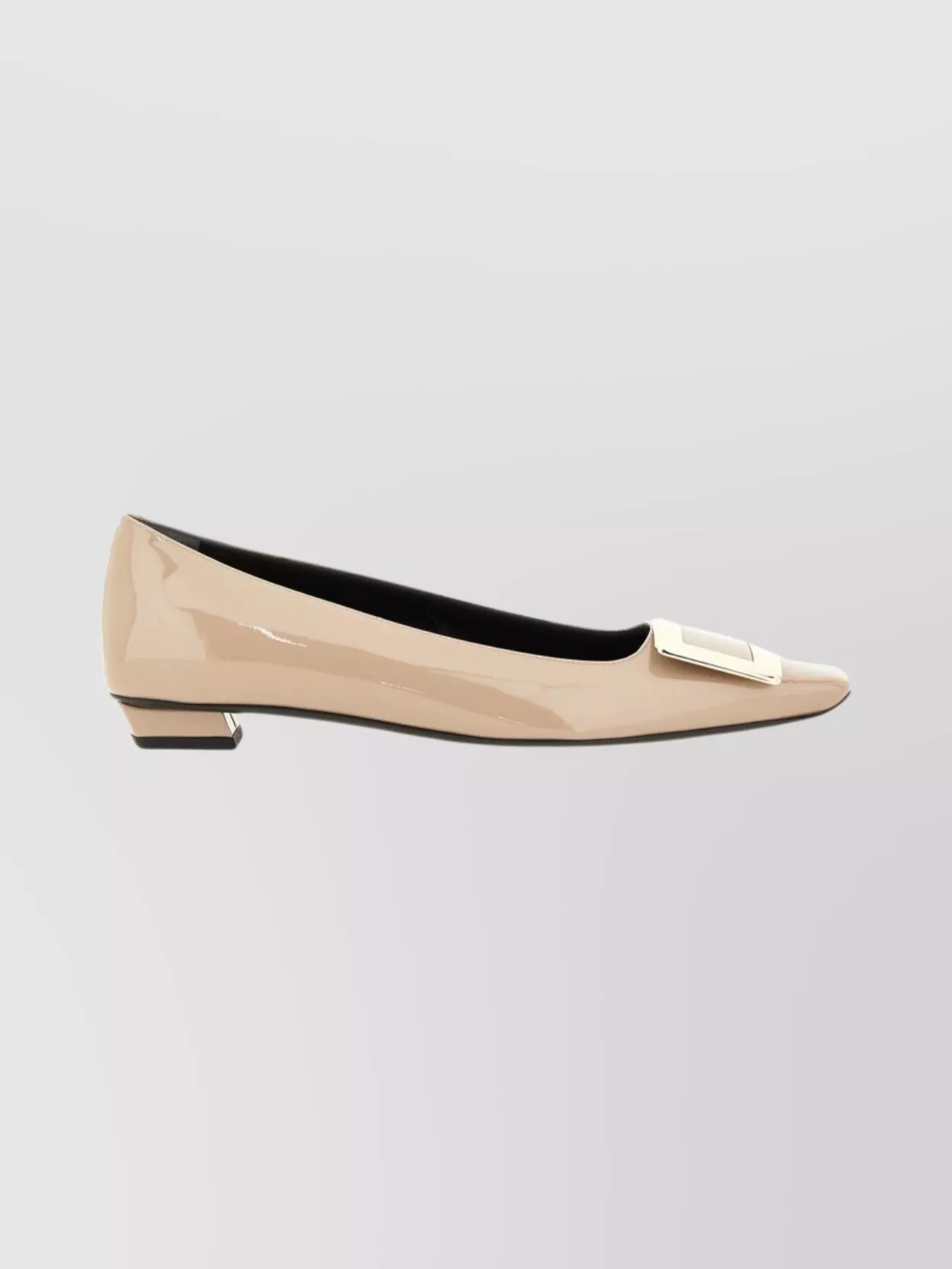 Roger Vivier Square Buckle Patent Ballerina Shoes