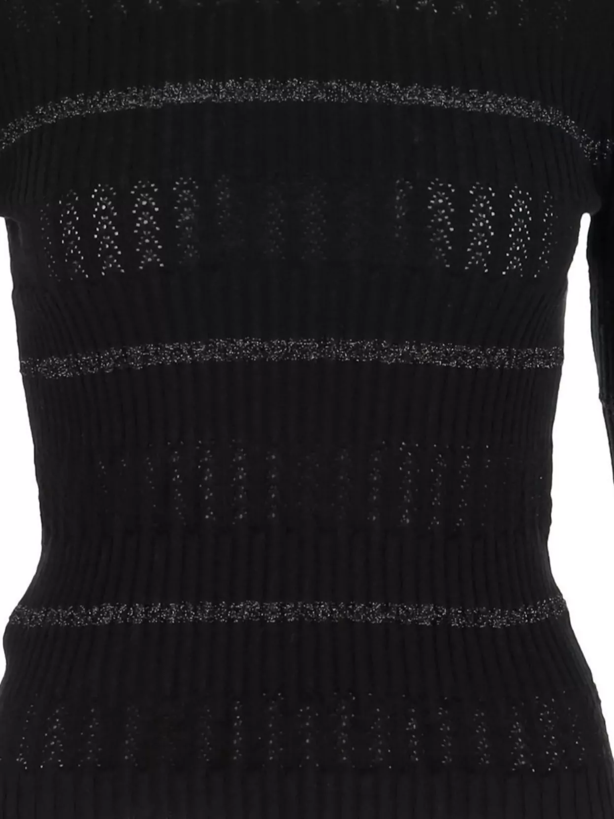 Pinko Striped Knitwear Metallic Thread